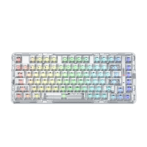 ELF PRO K649 Wireless Transparent Keyboard | White
