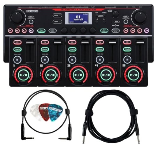 Boss RC-505 MkII Loop Station Bundle with 10ft Instrument Cable, Patch Cable, and Picks - RC-505 MKII - Bundle w/ Cables