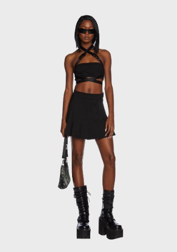 Watch Yo Man Buckle Top | XX-Small