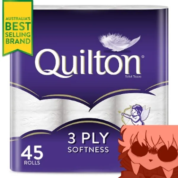 Toilet paper (180 Sheets per Roll, 11x10cm), Pack of 45 (9 Pack x 5 = 45)