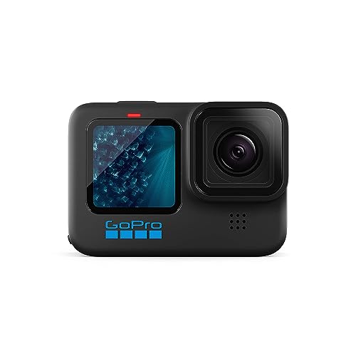 GoPro HERO11 Black - Waterproof Action Camera with 5.3K60 Ultra HD Video, 27MP Photos, 1/1.9" Image Sensor, Live Streaming, Webcam, Stabilization - H11