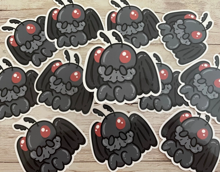 Mothman Sticker - Cryptid - Laminated sticker