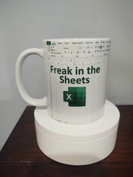 Freak In The Sheets (Excel) mug