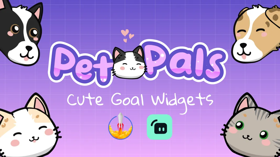 Pet Pals - The Cutest Goal Widget for Twitch and YouTube