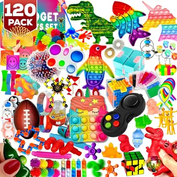 120 Pack Fidget Toys Set- Sensory ADHD Autism Stress Relief