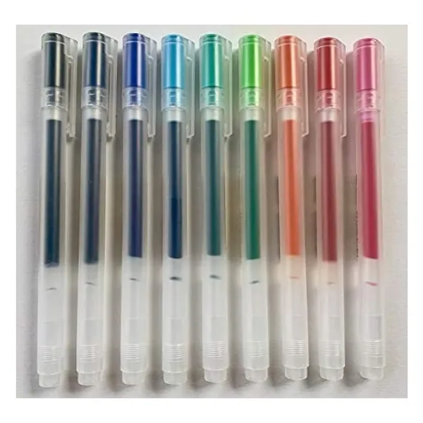 
                            MUJI Gel Ink Ballpoint Pens [0.5mm] 9-colors Pack
                        
