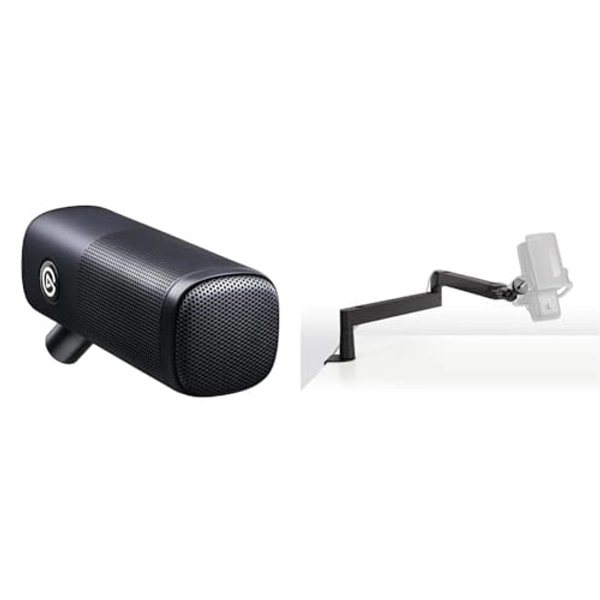 Elgato Wave DX XLR Dynamic Microphone, Speech Optimized, No Signal Booster Required, Reduces Unwanted Noise, Wide Acceptance Angle, Anti-Torsion Construction, Low Profile