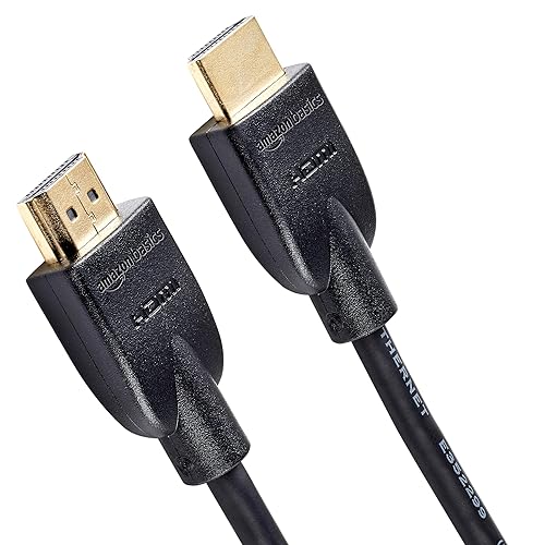 Amazon Basics - Cable HDMI A 2.0 de Alta Velocidad Ultra HD, Compatible con formatos 3D y con Canal de Retorno de Audio, 3 m, para Playstation, Negro - Paquete de 1 - 3 m