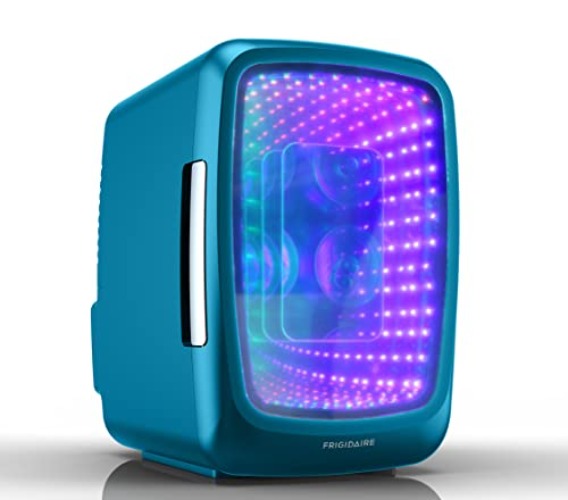Frigidaire EFMIS179 Gaming Light Up Mini Beverage Refrigerator, Blue, Pack of 1 - Blue
