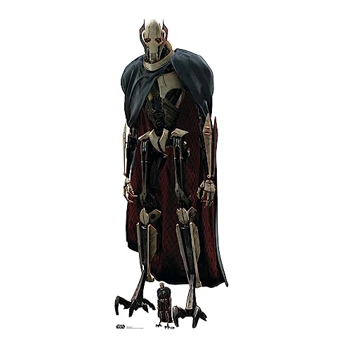 SC4287 - Star Cutouts General Grievous Lifesize Cardboard Cutout - Star Wars Collectible - with Mini - Great for Parties, Decorations and Gifts - General Grievous
