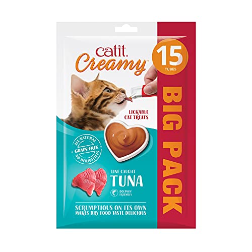 Catit Creamy Tuna Lickable Cat Treats, 15 x 10g - Tuna