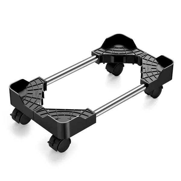 ORICO Mobile CPU Stand, Adjustable Computer Tower Stand with Locking Caster Wheel, Fits Most Gaming PC Under Home Office Desk (CPB4) - ORICO-CPB4-BK-BP-AE