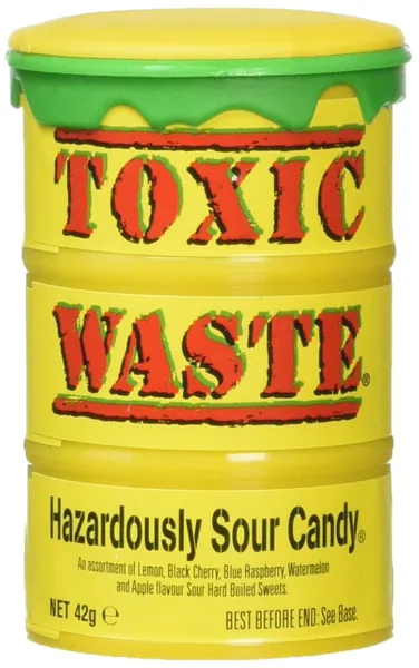 Toxic Waste Hazardously Sour Candy Barre, 1.7 Ounce by TOXIC WASTE - 