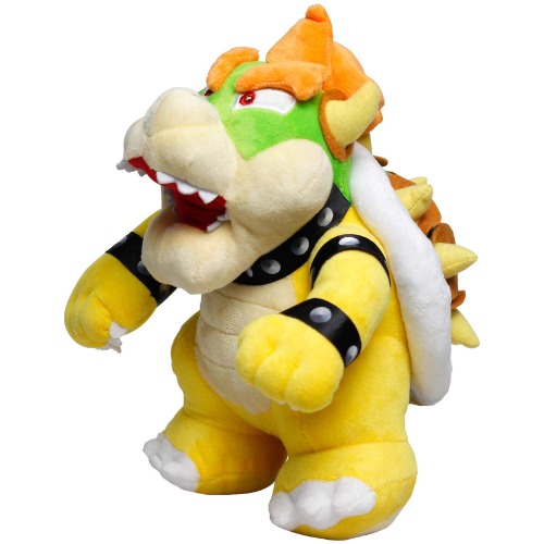  Bowser Plush, Bowser Toys, Super Mario Plush, All Star Collection, Stuffed Animals, Plush Toys 10 in, Yellow - 