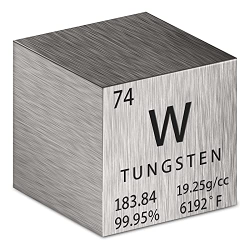 Cube Density Cubes High Density Element Cube for Element Collections Lab Experiment Material Heavy Small Objects Experience(Tungsten,1 Inch) - Tungsten - 1 Inch