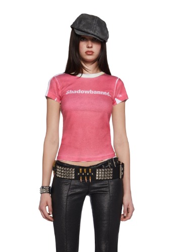 Shadow Graphic Tee | RED / XX-Small