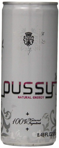 Pussy Natural Energy Drink 12 Pack - passion fruit 8.45 Fl Oz (Pack of 12)