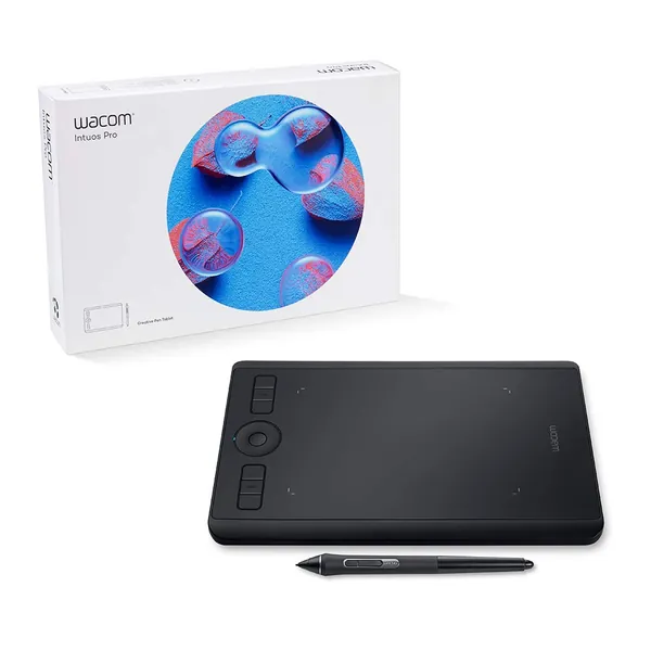 Wacom PTH460K0A Intuos Pro Digital Graphic Drawing Tablet for Mac or PC, Small New Model - Small Regular