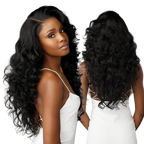 Sensationnel Bare lace fulllace wig - unit 4 human hair blend all lacefrontal glueless synthetic 180 degree preplucked hairline (BEIGEBLONDE) - BEIGEBLONDE