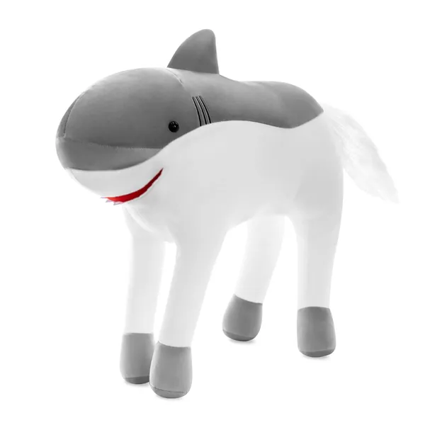 Shark Horse Plush, Shark Plush Stuffed Animal, Funny Shark Pillow Toys Gifts for Adults Kids（Gray 20”/50cm）