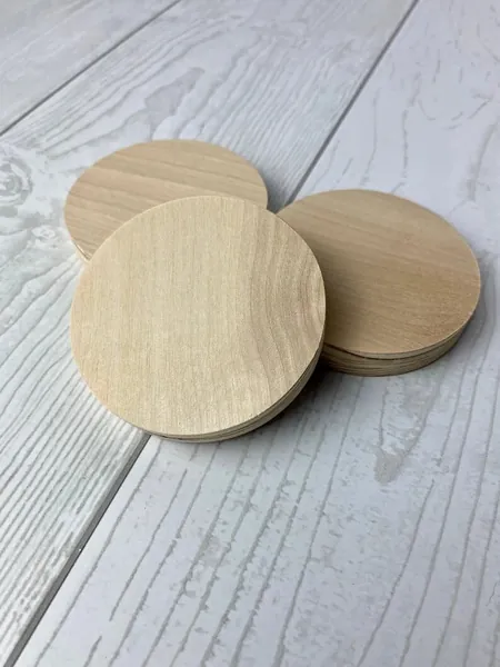 Bulk Wood Circles - 3" - 1/2 Inch Thick - Unfinished Wood Circle | Wood Round | DIY