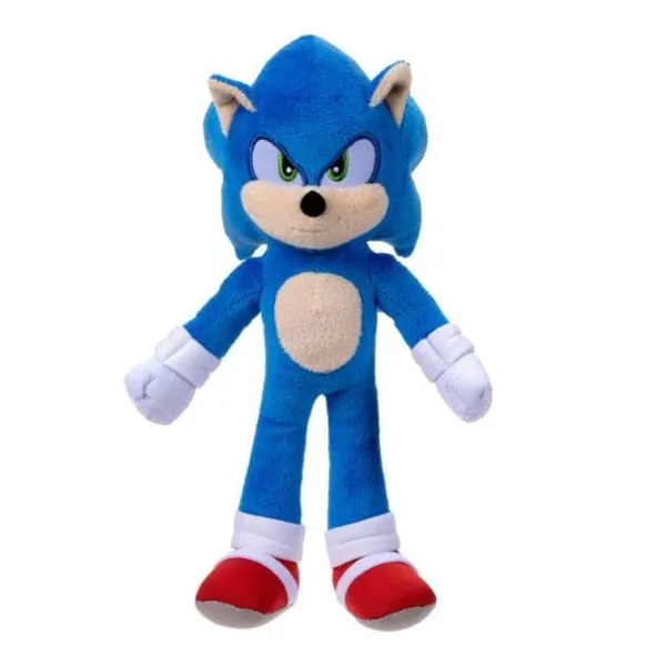 Sonic The Hedgehog 2 The Movie Plush Figure Collection Sonic Tales Knuckles (Sonic (9 inch)) - Sonic (9 inch)
