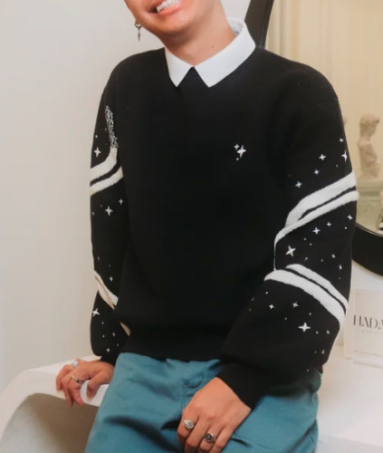 Stargazer Sweater | L / Deep Space