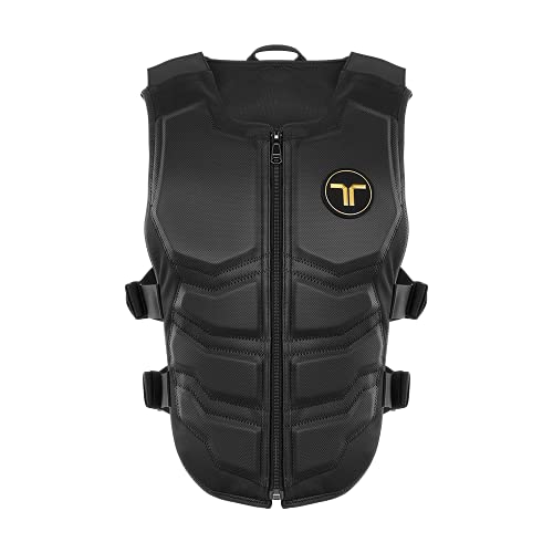 bHaptics TactSuit X40 — Haptic Vest with 40 Vibration Motors for VR — with Audio Accessories and Replacement Lining, Bluetooth Connectivity, Compatible with PC, Meta Quest, PS VR2, Standalone VR