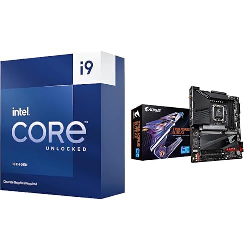 Intel Core i9-13900KF Gaming Desktop Processor + GIGABYTE Z790 Motherboard - Processor + Z790AORUSE lite AX