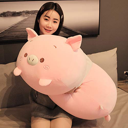 Jensquaify Pig Plush Pillow Soft Pig Stuffed Animal Toy Piggy Body Pillow, 33.5" - Pig-Large