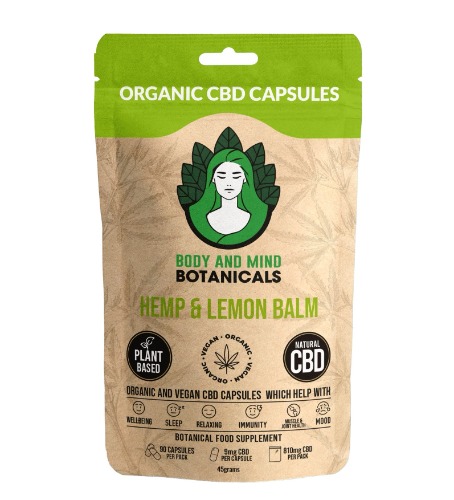 CBD Capsules - Hemp and Lemon Balm - 810mg CBD