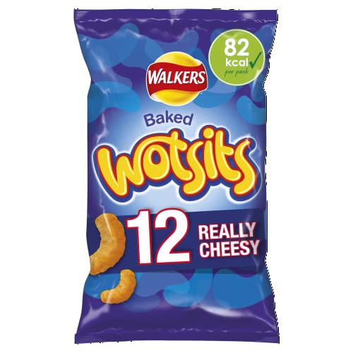 Walkers Crisps Wotsits Cheesy Multipack Snacks, 12 x 16.5 g
