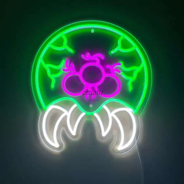 Metroid Neon Sign