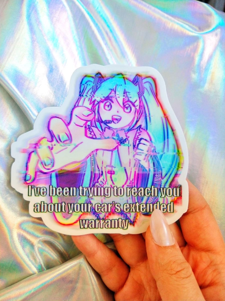 Hatsune Miku Has Been Trying To Reach You About Your Cars Extended Warranty