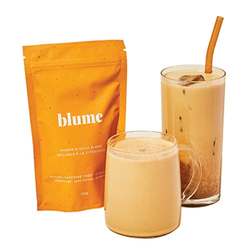 Blume Pumpkin Spice Powder Latte - Vegan, Syrup free Pumpkin Spice Latte Organic - 30 Servings (125g) - Pumpkin