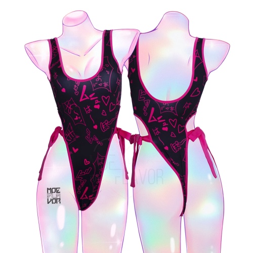 Manga Noises One Piece Swimsuit - Black / L/XL