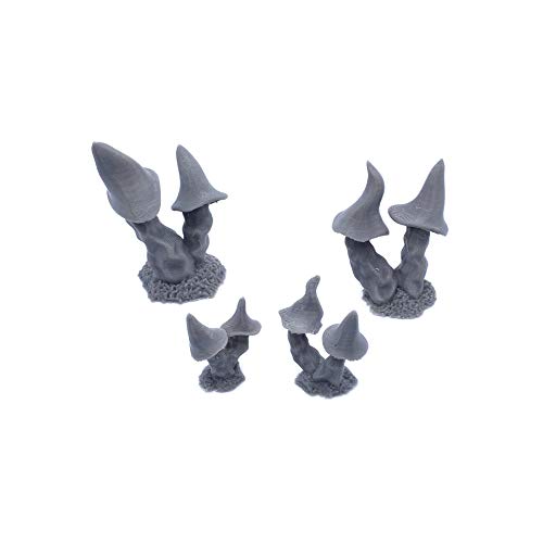 EnderToys Mystic Mushrooms, 3D Printed Tabletop RPG Scenery and Wargame Terrain for 28mm Miniatures