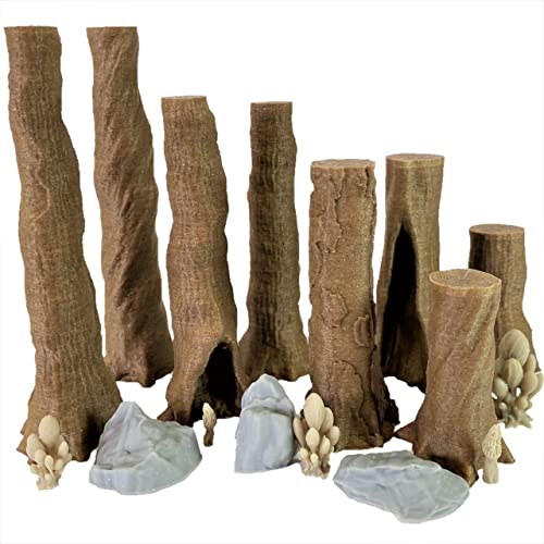 Extruded Gaming Forest Trees Set 1