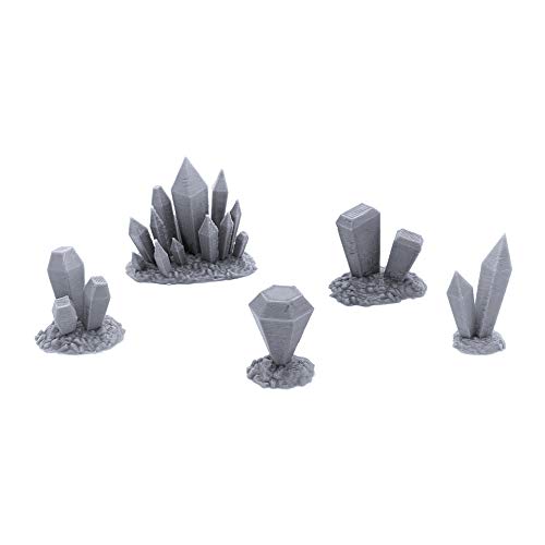 EnderToys Gemstone Deposits, 3D Printed Tabletop RPG Scenery and Wargame Terrain for 28mm Miniatures