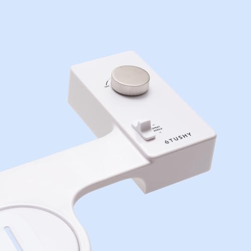 TUSHY Classic 3.0 Bidet Toilet Seat Attachment - A Non-Electric Self Cleaning Water Sprayer with Adjustable Water Pressure Nozzle, Angle Control & Easy Home Installation (Platinum)