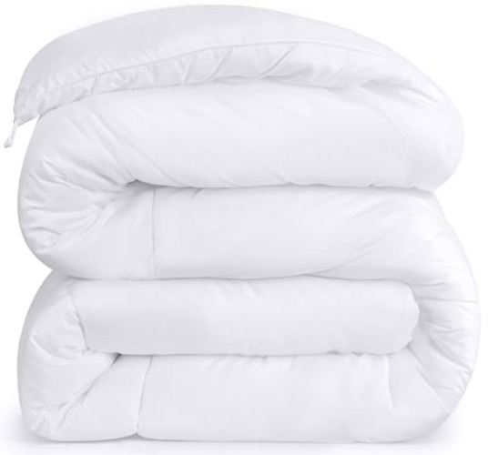 Utopia Bedding Comforter - All Season Comforters Queen Size - Plush Siliconized Fiberfill - White Bed Comforter - Box Stitched - Queen - White