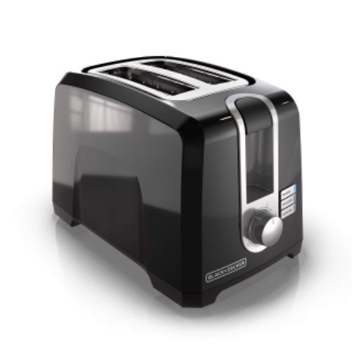 BLACK+DECKER 2-Slice Extra-Wide Slot Toaster, Square, Black, T2569B - Black