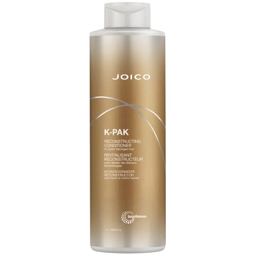 Joico K-PAK Daily Reconstructing Conditioner | For Damaged Hair | Restore Shine | Smooth & Detangle | Eliminate Static | With Keratin & Guajava Fruit Extract - New Look