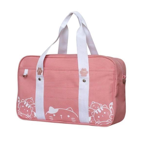 Kitten Duffle Bag - Pink Cat