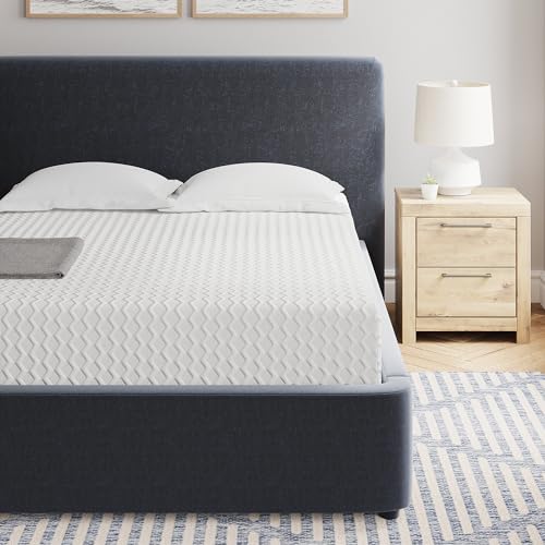 Signature Design by Ashley Chime 12 Inch Medium Firm Memory Foam Mattress, CertiPUR-US Certified, Queen White - Queen - 12 inch