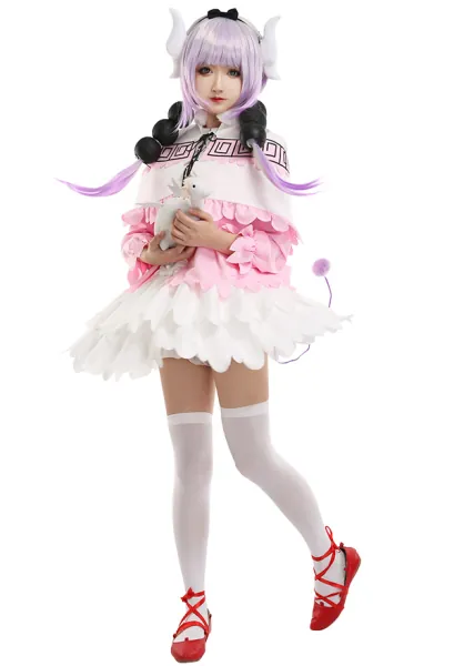 Miss Kobayashis Dragon Maid Kanna Kamui Maid Uniform Cosplay Costume