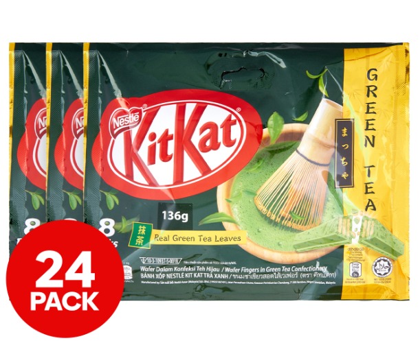3 x 8pk KitKat Green Tea 136g