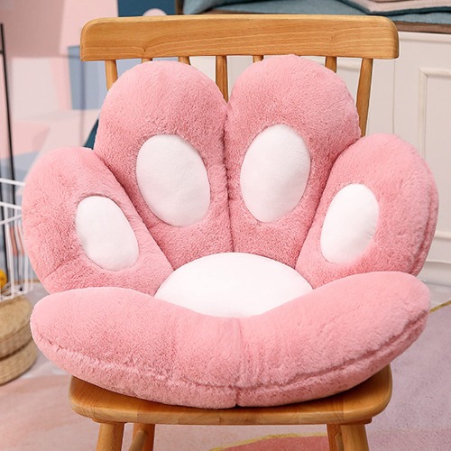 Cute Cat Paw Shaped Pillow Seat Cushion - Pink