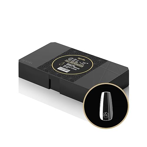 Apres Gel-X® Sculpted Coffin Medium Tip Box | 500pc Gel-X Tips, 11 Sizes 00-9, Premium Quality