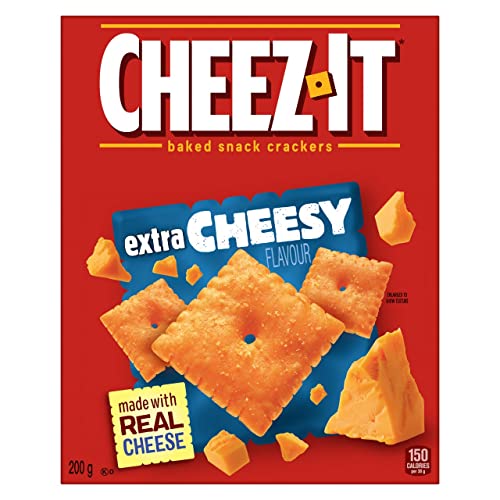 Cheez-It Baked Snack Crackers Extra Cheesy Flavour 200 Gram - Extra Cheese - 200 g (Pack of 1)
